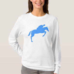 Horse Jumping - Baby Blue T-Shirt