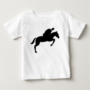 Horse Jumping - Black Baby T-Shirt