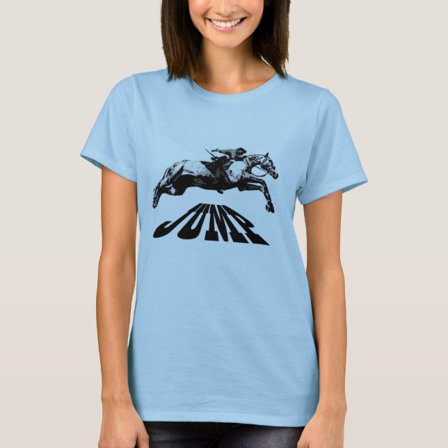 Horse Jumping Equestrian T-shirt (Front)