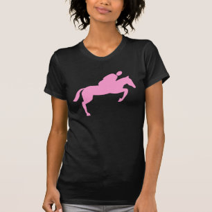 Horse Jumping - Pink T-Shirt