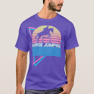 Horse Jumping Retro T-Shirt