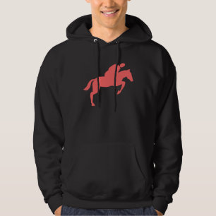 Horse Jumping - Tropical Pink Hoodie
