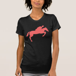 Horse Jumping - Tropical Pink T-Shirt