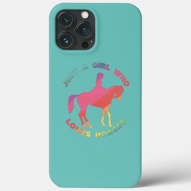 Horse Just A Girl Who Loves Horseback Riding Case-Mate iPhone Case (Back)