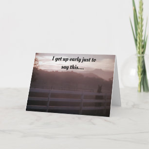 HORSE JUST COULDN'T WAIT TO SAY *HAPPY BIRTHDAY* CARD