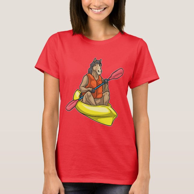 Horse Kayak Paddle T-Shirt (Front)