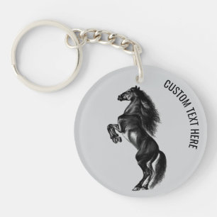 Horse Keychain with Custom Text