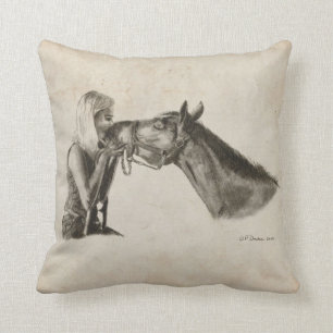 Horse Kisses Cushion