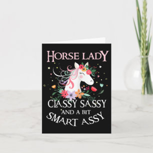 Horse Lady Cly Sy And A Bit Smart Y Card