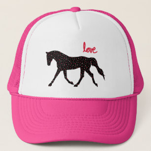 Horse, Love and Hearts Trucker Hat