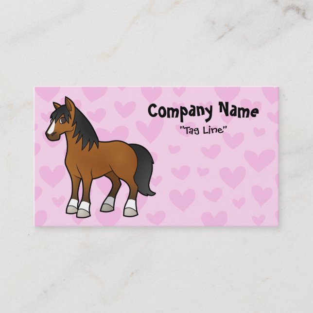 Horse Love Business Card (Front)
