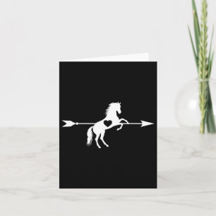 Horse Love Cupid Arrow Horse Heart Horses Lover Eq Card