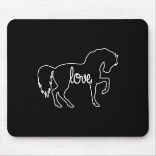 Horse Love Horseback Riding Equestrian Gift Mouse Pad