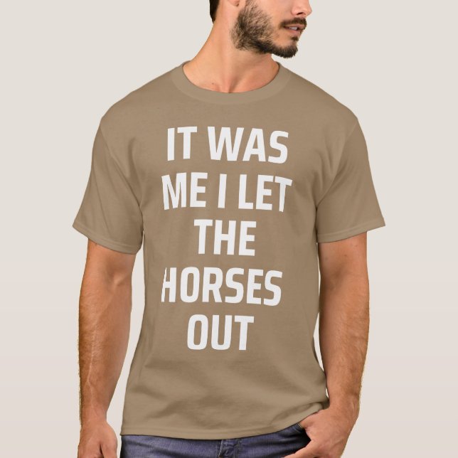 Horse Love Horses dad Farm Equestrian fathers day  T-Shirt (Front)