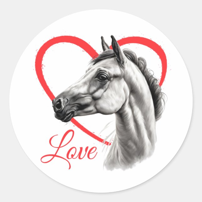  Horse Love Stickers (Front)