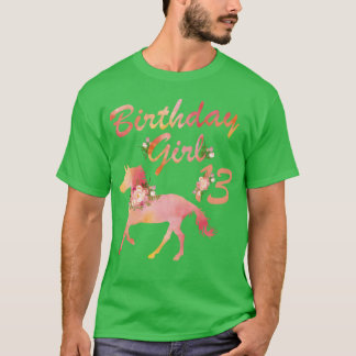 Horse Lover 13th Birthday For Girls Love Horses fa T-Shirt