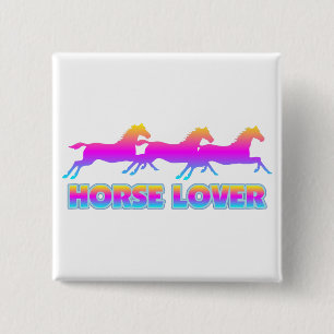 Horse Lover 15 Cm Square Badge