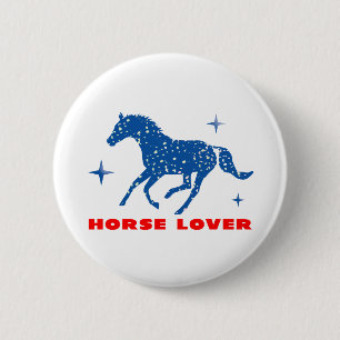 Horse Lover 6 Cm Round Badge