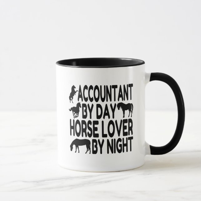 Horse Lover Accountant Mug (Right)
