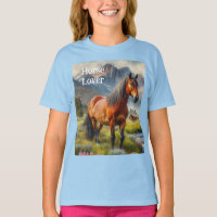 Horse Lover Brown Mustang Kids 