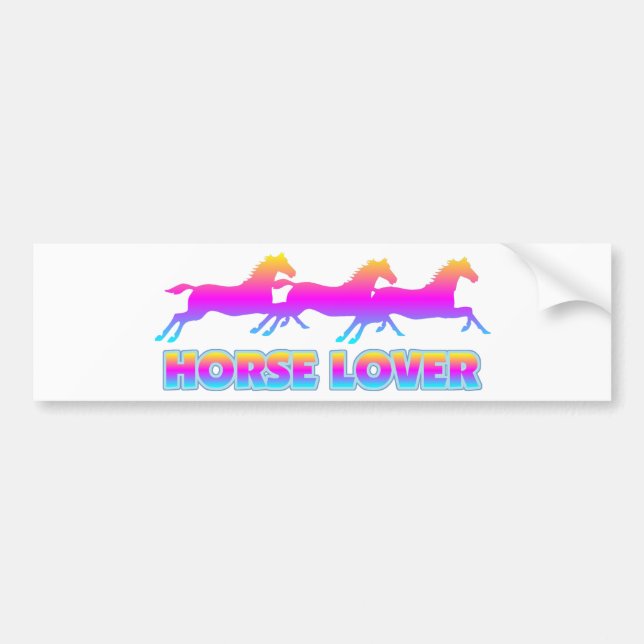 Horse Lover Bumper Sticker (Front)