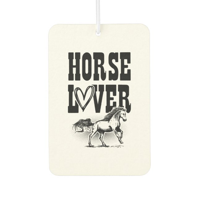 Horse lover car air freshener (Front)
