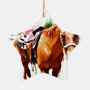 Horse Lover_ Ceramic Tree Decoration