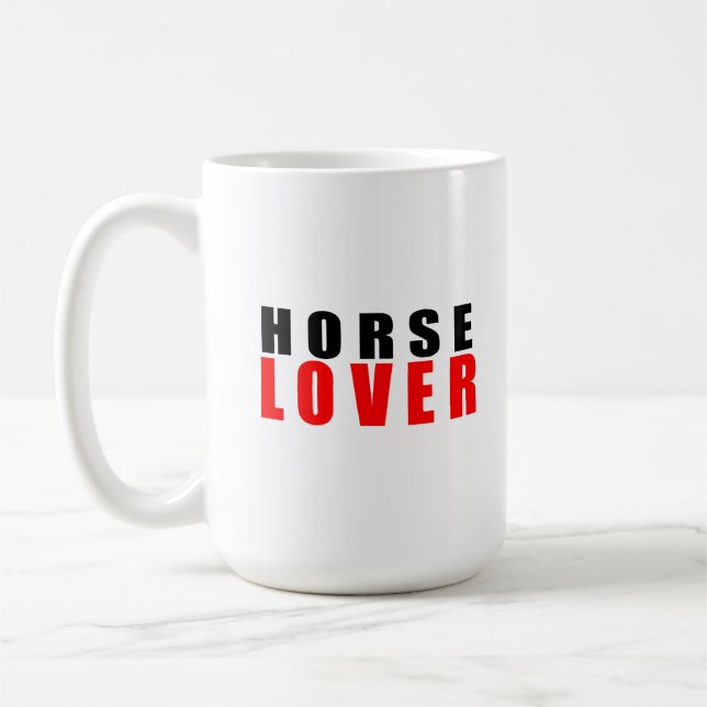 Horse lover coffee mug (Left)