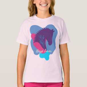 Horse Lover Colourful Designed T-Shirt