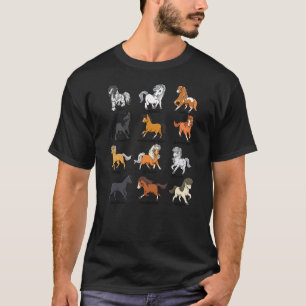 Horse lover - comic Kawaii horses T-Shirt