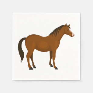 Horse Lover Country Western Pony Equestrian Party Napkin