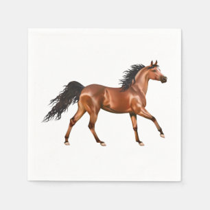 Horse Lover Country Western Pony Equestrian Party Napkin