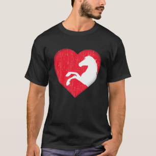 Horse Lover Cute Retro Novelty Silhouette Vintage T-Shirt