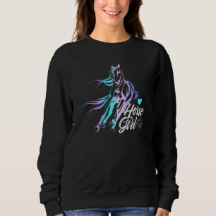 Horse Lover Equestrian Horseback Riding Girls West Sweatshirt