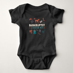 Horse Lover Equestrian Riding Bankruptcy Starter Baby Bodysuit