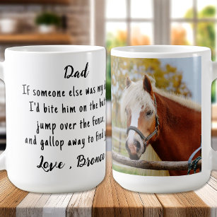 Horse Lover Funny Equestrian Custom Photo  Coffee Mug