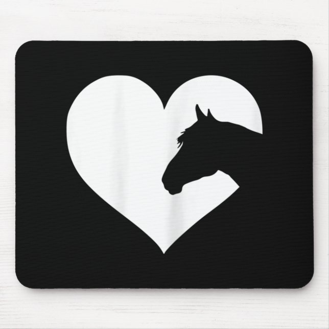 Horse lover  gift for girls & women who love horse mouse pad (Front)