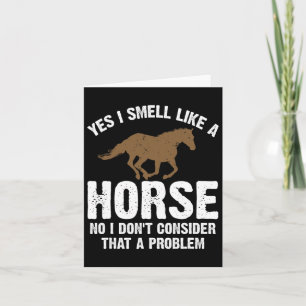 Horse Lover Gift Funny Horseback Riding Joke Card