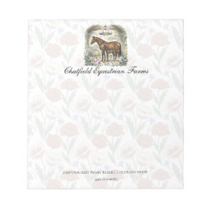 Horse Lover Gift Stationery Notepad