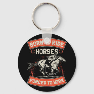 Horse Lover Gift Women Equestrian Girl Horseback R Key Ring
