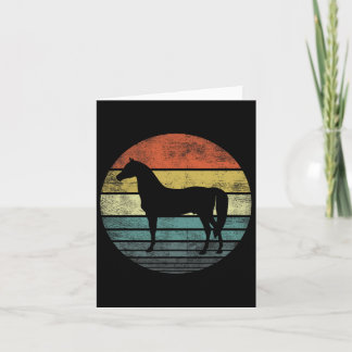 Horse Lover Gifts Horseback Riding Equestrian Retr Card