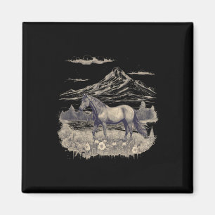 Horse Lover Gifts Women Teen Girls Wild Horse Art Magnet