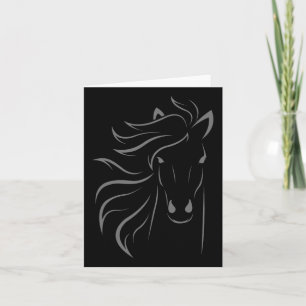 Horse Lover Gifts Womens Equestrian Men Horseback  Card