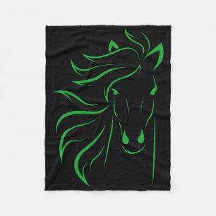 Horse Lover Gifts Womens Equestrian Men Horseback Fleece Blanket