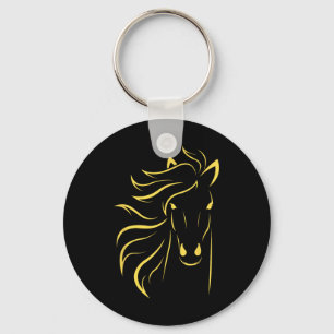 Horse Lover Gifts Womens Equestrian Men Horseback  Key Ring