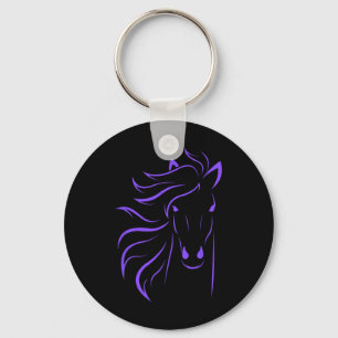 Horse Lover Gifts Womens Equestrian Men Horseback Key Ring