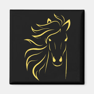 Horse Lover Gifts Womens Equestrian Men Horseback Magnet