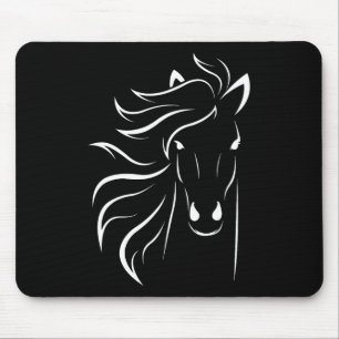 Horse Lover Gifts Womens Equestrian Men Horseback  Mouse Pad