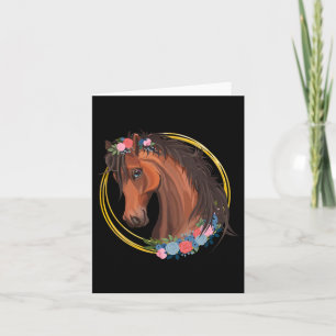 Horse Lover Girls Rodeo Horseback Riding Equestria Card