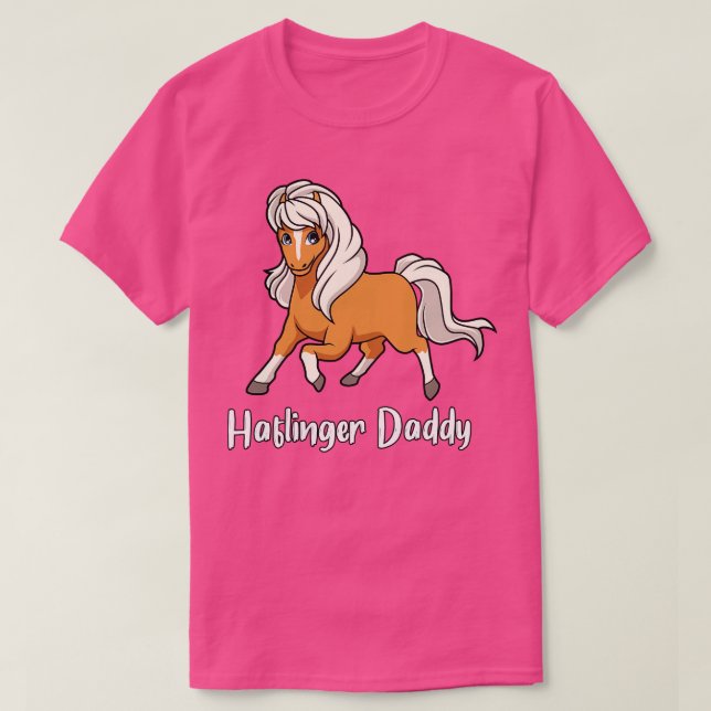 Horse Lover Haflinger Daddy T-Shirt (Design Front)